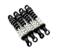 rc car Damper Compatible With MN78 For MN168 For MN78 1/12 RC Car Upgrades Parts Accessories 4pcs Metal Front And Rear Shock Absorber Damper(Black)