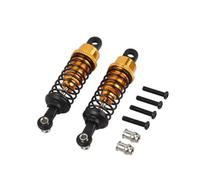 rc car Damper Compatible With WLtoys A959 A969 A979 Hpi For Hsp For Trxs For Losi 1/18 Rc Car 2 Pcs Oil Adjustable 65Mm Shock Absorber Damper(Yellow)