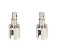 RC Car Differential Cup For Losi For Baja For Rey 1/10 45 Steel Front Outdrive Cups Set 12.9x25.2mm RC Car Upgrade Parts Modified Replacement Replace(Silver)