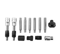 RC Car Disassembly Tool For Universal Parts RC Car 13pcs Generator Belt Pulley Disassembly Wrench Kit Alternator Freewheel Pulley Belt Removal Puller Tool Set
