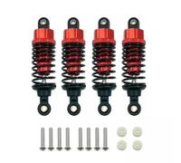 RC Car DIY Parts For Tamiya For TT-02 TT-02d M-05 M-06 1/10 4Pcs Aluminum Alloy Shock Absorbers Damper Set 60mm RC Car Accessories Upgrades And Replacements(Red)