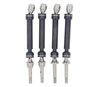 RC Car Drive Shaft, 4PCS Adjustable Rust Proof Steel Front Rear CVD Drive Shaft Replacement for Slash 1/10 Huan Qi 727 Remote Control Car