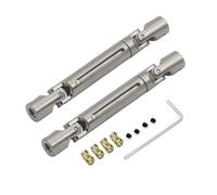 RC Car Drive shafts Compatible With MN78 For MN82 LC79 1/12 RC Car Upgrade Parts Accessories Metal CVD Drive Shaft With 3mm To 4mm Bushing(Silver)
