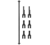 RC Car Drive Shafts For Tamiya For HotShot 58391 4WD 1/10 Buggy Truck Upgrade Parts Steel Center Drive Shaft Joint Drive Cup Drive Shaft Kit(Gray)