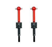 RC Car Drive Shafts For Tamiya For TT-01 For TT-02 TA04 1/10 RC Car Upgrade Parts 2PCS Metal For Universal Drive Shaft CVD 53792(Red)