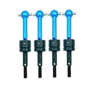 RC Car Drive Shafts For Tamiya For TT-01 For TT-02 TA04 53792 1/10 RC Car Upgrade Parts CVD Metal For Universal Drive Shaft Blue Red(Blue,4pcs)