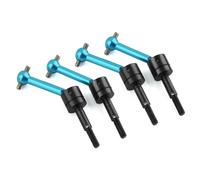 Rc Car DriveShafts Compatible With Tamiya For TT01 For TT02 TT01D TT01E TA04 1/10 RC Car Upgrades Parts 4pcs Metal Drive Shaft Driveshaft CVD 53792(Blue)