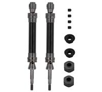 Rc Car DriveShafts Compatible With Traxxas For Slash 2WD For VXL 4X4 For Hoss 1/10 RC Car Upgrade Parts 2Pcs Steel Rear Driveshaft CVD 6852R(Black)