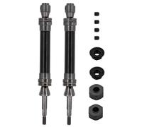 Rc Car DriveShafts Compatible With Traxxas For Slash 2WD For VXL 4X4 For Hoss For Stampede 1/10 RC Car Parts 2Pcs Steel Rear Driveshaft CVD 6852R(Black)