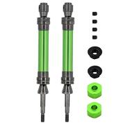 Rc Car DriveShafts Compatible With Traxxas For Slash 2WD For VXL For Hoss For Stampede 1/10 RC Car Parts 2Pcs Steel Rear Drive Shaft Driveshaft CVD 6852R(Green)