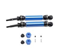 Rc Car DriveShafts Compatible With Traxxas For Slash For Rustler For Stampede For Hoss 4X4 1/10 RC Car Upgrade Parts 2Pcs Metal Rear Drive Shaft CVD(Blue)