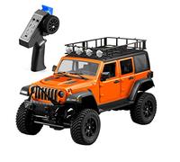 RC Car for Adult, MN-128 1/12 Scale 2.4G Remote Control Off-Road Climbing Car, Vehicle Model LED Lights, Waterproof Design, High-Speed Performance, Gift for Teens Adults (Orange)