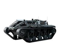 RC Car for Adults, 1/16 Scale Remote Control Crawler Tank Car, RC tank with 360 Rotation, All-Terrain Crawler, LED Lights, Military Style, Gift for Teens Adults - Grey