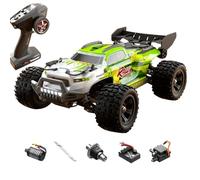 RC Car for Adults,18101PRO 1:18 Scale Brushless RC Monster Truck, 4WD Remote Control Off-Road Car with High Speed, Gifts for Teens Adults (Green Grey)