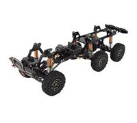 RC Car Frame Parts For TRX4M 1/18 Brass + Aluminum Metal 6x6 RC Car For Chassis Frame With Front Middle Rear Axles Gearbox DIY RC Crawler Car Parts