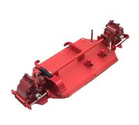 RC Car Frame Parts For WLtoys 144010 144001 144002 1/14 Upgrade Metal Bottom Plate Gearbox Differential Center Drive Package RC Car Parts(Red)