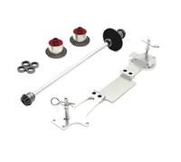 RC Car Frame Parts For Wltoys 144016 1/14 Aluminum Driving Shaft Differential Second Floor Set RC For Racing Car Upgrade Accessories(Silver)