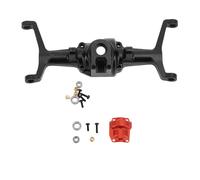 RC Car Front Axle Housing, Aluminum Alloy Widened Design High Performance Durable Front Axle Case for HOBBYPLUS 1/18 4WD CP18P RC Crawler Car Upgrade Parts (Black)