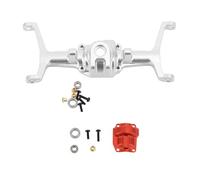 RC Car Front Axle Housing, Aluminum Alloy Widened Design High Performance Durable Front Axle Case for HOBBYPLUS 1/18 4WD CP18P RC Crawler Car Upgrade Parts (Silver)