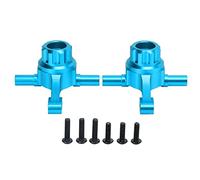 RC Car Front Knuckle Arms,Aluminum Alloy Front Knuckle Arm Steering Cup for Tamiya TT02 1/10 RC Car Upgrade Parts Light Weight and Easy Installation(blue) Model Car Accessories Model Toy