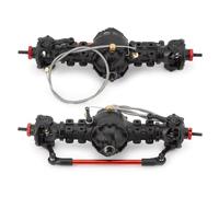 RC Car Front Rear Axle For Tamiya For LMT 4WD 1/14 rc Car Upgrade Part Metal Front Rear Differential Axle Built-in Steel Gear(Rear Front Axle)