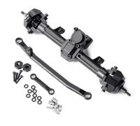 RC Car Front Rear Axle Set For Axial For SCX24 For Deadbolt For Wrangler C10 For Gladiator For Bronco 1/24 Front Middle Rear Alu Alloy Portal Axle RC Car 6x6(Front)