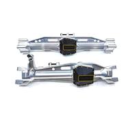RC Car Front Rear Axle Set For Axial SCX6 Honcho 1/6 RC Car Crawler Aluminum7075 Front Rear Axle Housing Upgrade Accessories Red For Silver