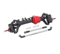 RC Car Front Rear Axle Set For SCX10 III 1/10 RC Crawler Car Aluminum AR45P Offset Front Rear Portal Axle Set With 3-Section CVD Driveshaft Two Servo Mount