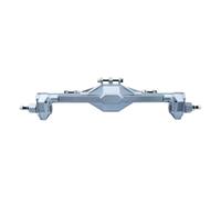 RC car front rear bridge Compatible With Axial For SCX10 II For RGT 86100 90046 1/10 RC Crawler Car Upgrade Parts CNC Integrated Front Rear Portal Axle(Silver,Rear)