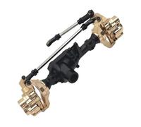 RC car front rear bridge Compatible With Wltoys 104006 104010 104020 104026 1/10 RC Car Upgrade Parts Accessories Front Rear Portal Axle Gear Housing(Black,Front)