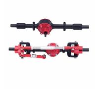 RC car front rear bridge Compatible With WPL C14 C24 C34 C44 B14 B24 1/16 RC 4WD Truck Car Upgrade Parts Accessories Metal Front Rear Axle Gearbox(Black A)