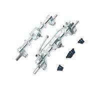RC car front rear bridge Compatible With WPL C14 C24 C34 C44 C54 C64 C74 B14 B24 1/16 RC Car Upgrade Parts Accessories Metal Front Rear Portal Axle(Silver)