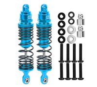 RC Car Front Shock Damper 95mm Aluminum Alloy Upgrade Performance Shock Absorber for TRXXAS SLASH 2WD 1/10 Scale Remote Control Vehicles Durable Vibration Reduction System 2PCS Set (Blue B)