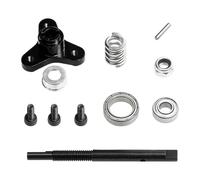 Rc Car Kit Clutch Set Assembly Bell Flywheel Replacement Combo Parts Slipper Precision Material Steel Aluminum Alloy Suitable Modeling, Black