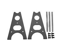 RC Car Lift Jack Stands Universal Aluminum Alloy Lifting Tool Repair Wheel Stand Accessory for 1/8 1/10 Remote Control Vehicles SCX10 Models (Black)