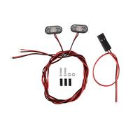 RC Car Light Strips Kit For 11x5mm 10x10mm Side Marker Lights Warning Lights RC Cars Upgrade Replacement Accessories(White A)