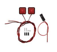RC Car Light Strips Kit For 11x5mm 10x10mm Side Marker Lights Warning Lights RC Cars Upgrade Replacement Accessories(Red B)