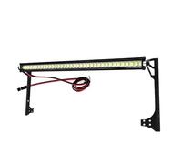 RC Car Light Strips Kit For Axial For SCX10 90046 90047 90060 For SCX24 For Wrangler D90 For Rubicon Body 1/10 RC Car Roof Lamp 24 36 Light Bar RC Crawler(146.7mm B)