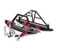 RC Car Light Strips Kit For Axial For SCX10 II AX90046 For Traxxas For TRX4 1/10 1Set Metal Front Rear Bumper Spare Tire Carrier Light RC Crawler Car Parts(1 set)