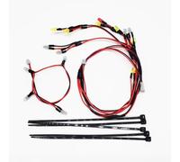 RC Car Light Strips Kit For FMS FCX24M For Camel Cup For Range For Rover 1/24 Front Rear Roof Lamp Fog Lights Spotlight RC Crawler Upgrade Parts