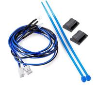 RC Car Light Strips Kit For Tamiya 1/14 2Pcs PH2.0 Plug 3mm Lights Lamp Set RC Tractor Trailer Cargo Truck Car Upgrade Parts(Blue)