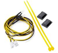 RC Car Light Strips Kit For Tamiya 1/14 2Pcs PH2.0 Plug 3mm Lights Lamp Set RC Tractor Trailer Cargo Truck Car Upgrade Parts(Yellow)