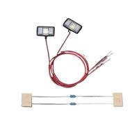 RC Car Light Strips Kit For Tamiya For Scania 770S 56368 For Volvo For Benz For Man Lesu 1/14 1 Pair Square Spotlight Front Rear Upgrading Lights Lamp RC Truck Car(A)