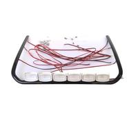 RC Car Light Strips Kit For Tamiya For Scania 770s 56371 For Volvo 56360 1/14 Square Roof Light White RC Truck Car Diy Upgrade Accessories Parts For Toys(Black)