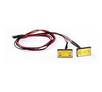 RC Car Light Strips Kit For Tamiya For Scania 770S For MAN For Benz For Actros 3363 For Volvo 1/14 Yellow Red Side Lamp Position Lights RC Truck Trailer Tipper Car Diy(Yellow)