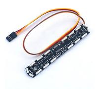 RC Car Light Strips Kit For Tamiya For Volvo F16 56362 750 8X4 1/14 The Roof Warning Light Engineering Lights RC Truck Heavy Wrecker Car Upgrade Accessories
