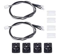 RC Car Light Strips Kit For Tamiya R620 R470 For Scania 1/14 2Pcs Side Skirt Lights Side Lamp Spotlight 3V Tractor Truck Tipper Car Upgrade Accessories Replacement Parts(White)