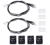 RC Car Light Strips Kit For Tamiya R620 R470 For Scania Tractor 1/14 2Pcs Side Skirt Lights Side Lamp Spotlight 3V Truck Tipper Car Parts(White)