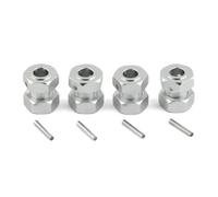 RC Car Models Parts For Arrma For Kraton For Typhon For Outcast For Infraction For Limitless For Mojave For Felony 1/7 1/8 Rc Car Metal 17mm Wheel Hex(Silver)