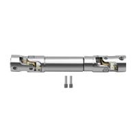 RC Car Models Parts For Axial For SCX10 For Gladiator YK4082 For TRX4 TF2 D110 1/10 Internal Spline Drive Shaft Universal Joint Driveshaft Metal RC(Silver,L105MM)